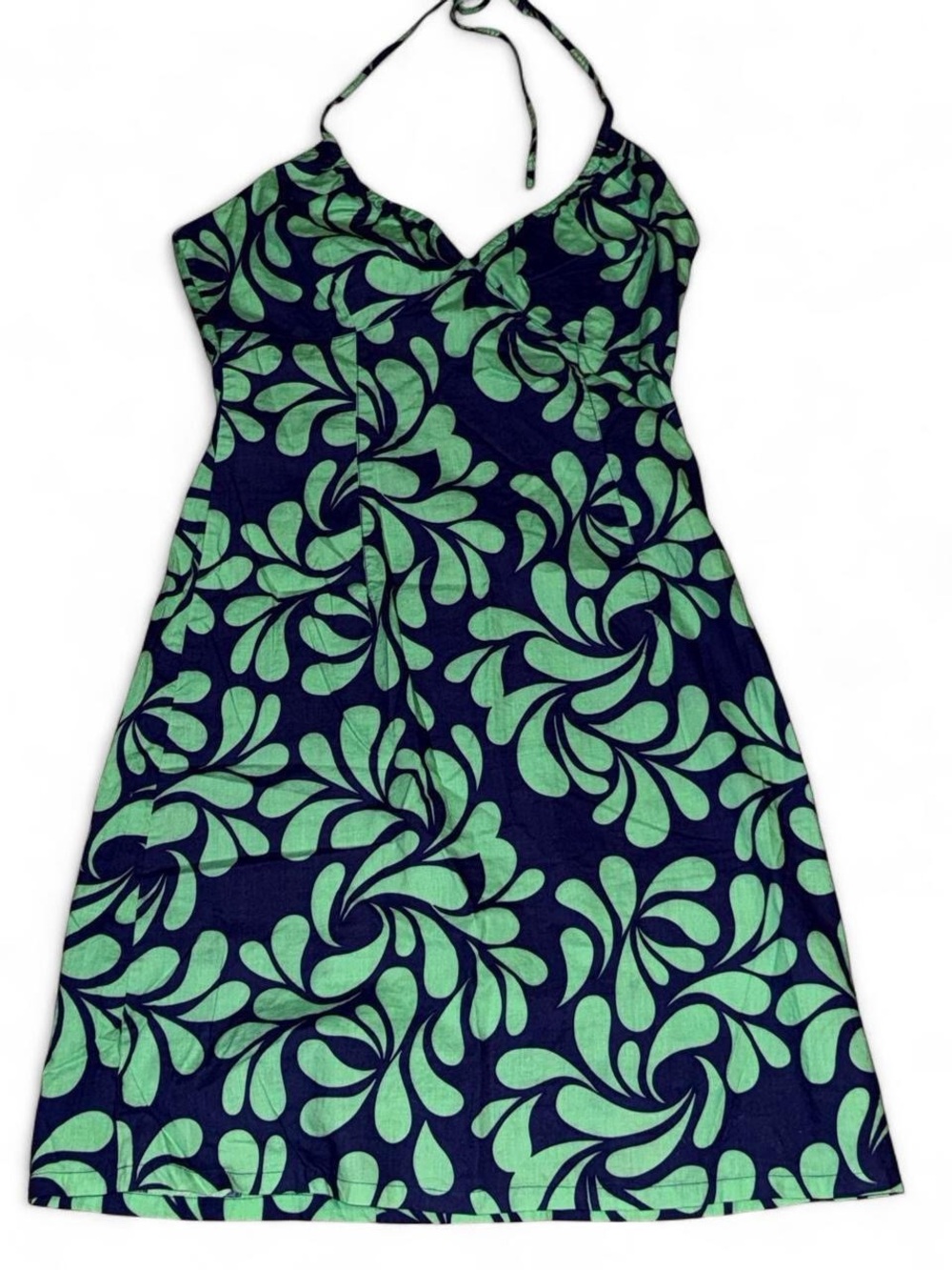 H&M Navy & Mint Halter Dress - Women